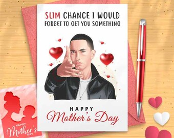 Funny Hip Hop Mother's Day Card - Funny Mother's Day, Personalised Card, Happy Mothers Card, Mothers Day Card, For Mom Grandma,  [00563]