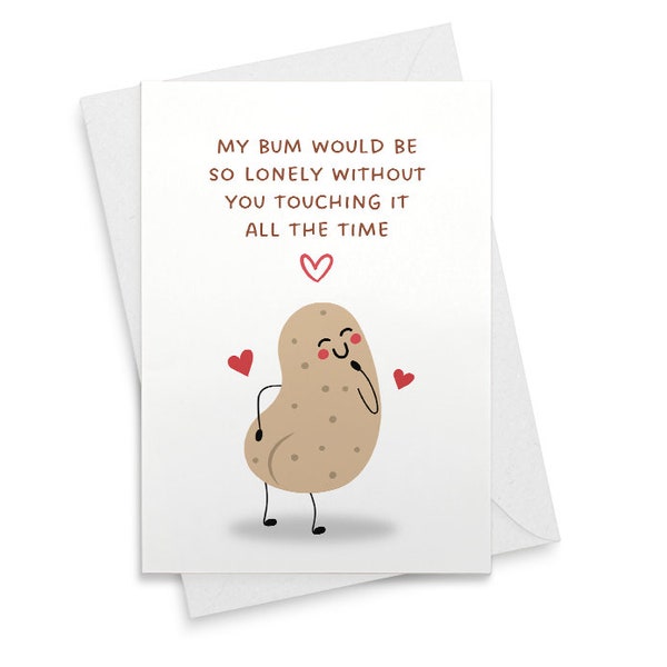 Funny Anniversary Card For Him Rude Valentines Card For Husband Wife Cheeky Birthday Card For Boyfriend Girlfriend [01862]