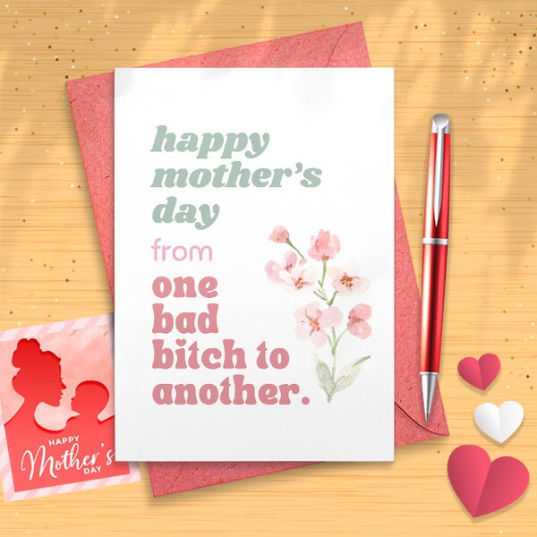 Funny Mother's Day Card For Best Friend Or BFF - New Moms Birthday Card - Hilarious Greeting Card For Mom [02539]