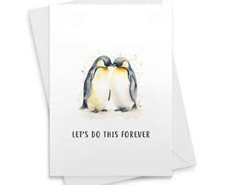 Penguin Love Card or Print [02018]