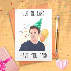 Funny Nick 'Gave Me Card, Gave You Card' Birthday Card - Funny Birthday Card, Birthday Humor, Funny Bday Card, Bday Tv Show, Sitcom [00076]
