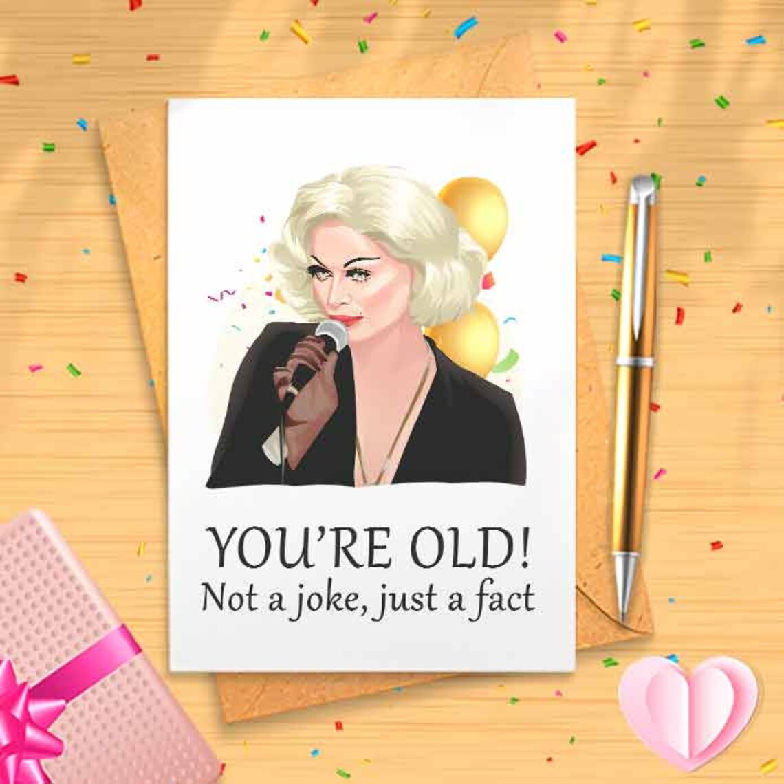 Drag Queen Birthday Card Bimini Birthday Card Drag Race | Etsy