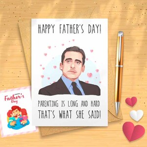 Funny Michael Father's Day Card - Office Father's Day Card, Funny Father's Day Card, Office Card  [00321]