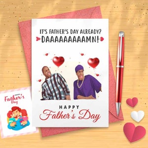 Funny Friday Father's Day Card - 90s Pop Culture, Hip Hop, Cult Classic Movies, Card For Dad, Card For Him, Father's Day Card [01323]