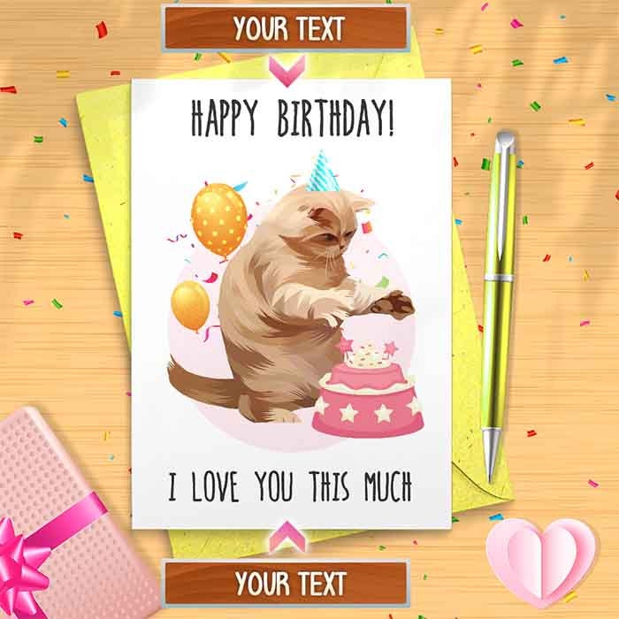 Funny Dat Ass Cat Meme Birthday Card Standing Cat Meme Happy - Etsy