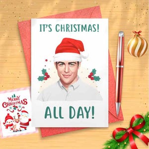 Funny Schmidt Christmas Card - Funny Holidays Card, Merry Christmas, Christmas Humor, Funny Xmas Card, Xmas Tv Show, Sitcom [CR]