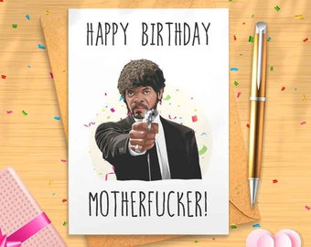 Funny Samuel Birthday Card, Cute Pop Culture Birthday Card, Birthday Card for BF, Funny Birthday Cards, Inappropriate Bday  [00159]