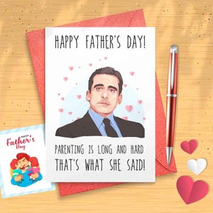 Funny Michael Father's Day Card - Office Father's Day Card, Funny Father's Day Card, Office Card [00005]