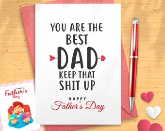 Funny Card For Dad, Card For Dad,  Card For Him, Father's Day Card, Funny Card For Him, Funny Father's Day, Gift For Dad [01297]