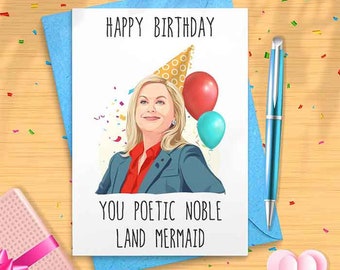 Happy Birthday Card - Leslie Birthday Card - Funny Greeting Card [00067]