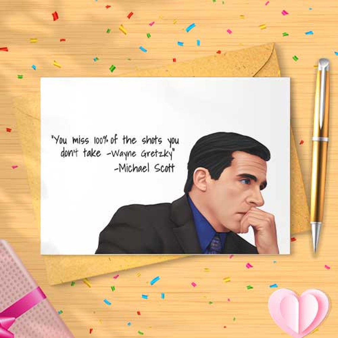 The Office Michael Scott Quote Birthday Card Birthday | Etsy