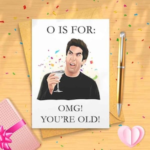 Funny Friends Ross Birthday Card - The One Where Ross Is Fine, TV Show Humor, Birthday Card for Friends, 90s Show Gift [01325]