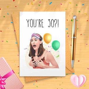 Funny 30th Birthday Card for Best Friend, Personalized Dirty Thirty Gift, Thirty Flirty and Thriving Card [00019]
