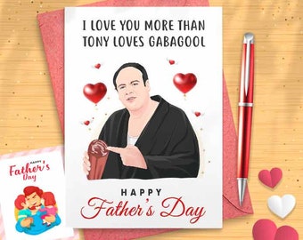 Funny Tony Father's Day Card - Card For Dad, Card For Him, Father's Day Card, Funny Card For Him, Funny Father's Day, Gift For Dad [00548]