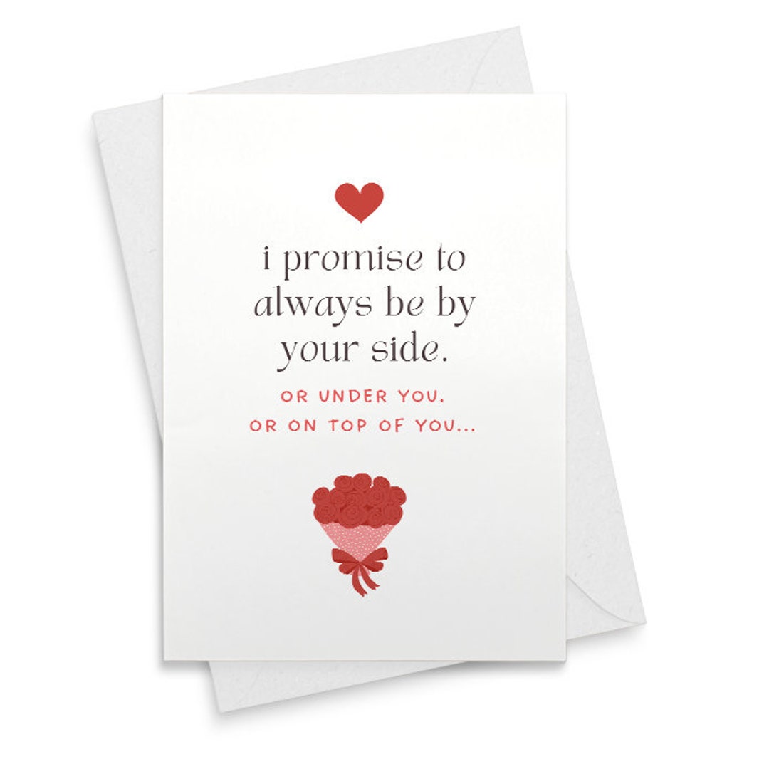 Funny Valentines Day Card With Envelope Naughty Anniversary Birthday ...