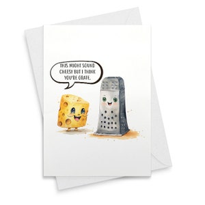 Cheesy Card Love Card Valentines Day Cards Valentines Day Card Pun Cards Funny Valentines Day Card Birthday Card Funny Birthday Card [01995]