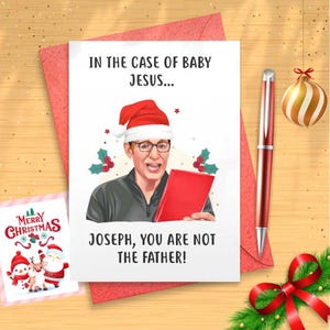 Funny &#39;You are NOT the Father&#39; Christmas Card, Funny Maury Holiday Card, Funny Card, Funny Holidays Card, Merry Christmas [CR]