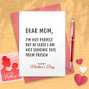 Funny Card For Mom, Mothers Day Card, Funny Card From Daughter, Funny Mother's Day Card, Funny Card From Son [00004]