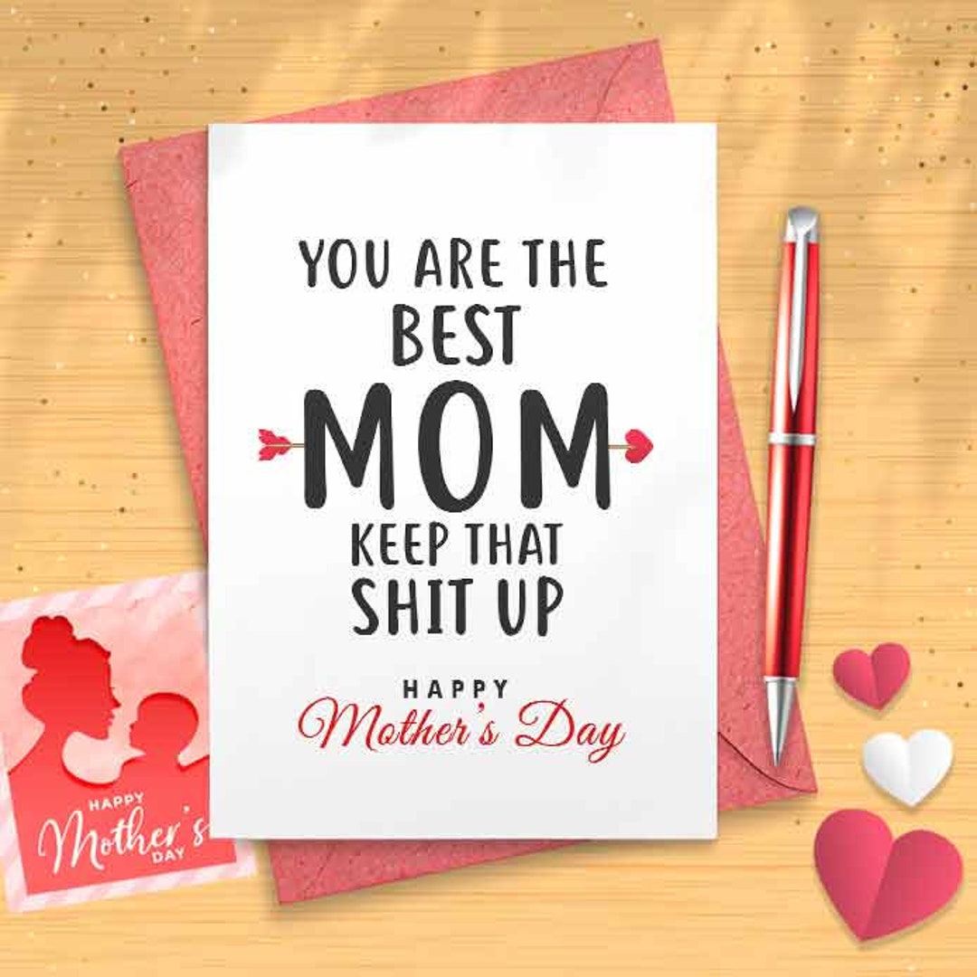 Funny Card for Mom, Mothers Day Card, Funny Card From Daughter, Funny ...