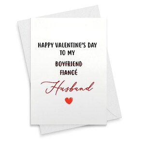To My Husband On Our 1st Valentine's Day as Mr and Mrs Valentine's Day Notecard To Husband A2 Note Card Personalized Card to Husband [01913]