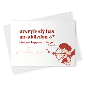 Naughty Cards for Boyfriend Dirty Valentine&#39;s Card for Him Card for Husband Anniversary Husband Birthday Boyfriend Dirty Love Card [01724]