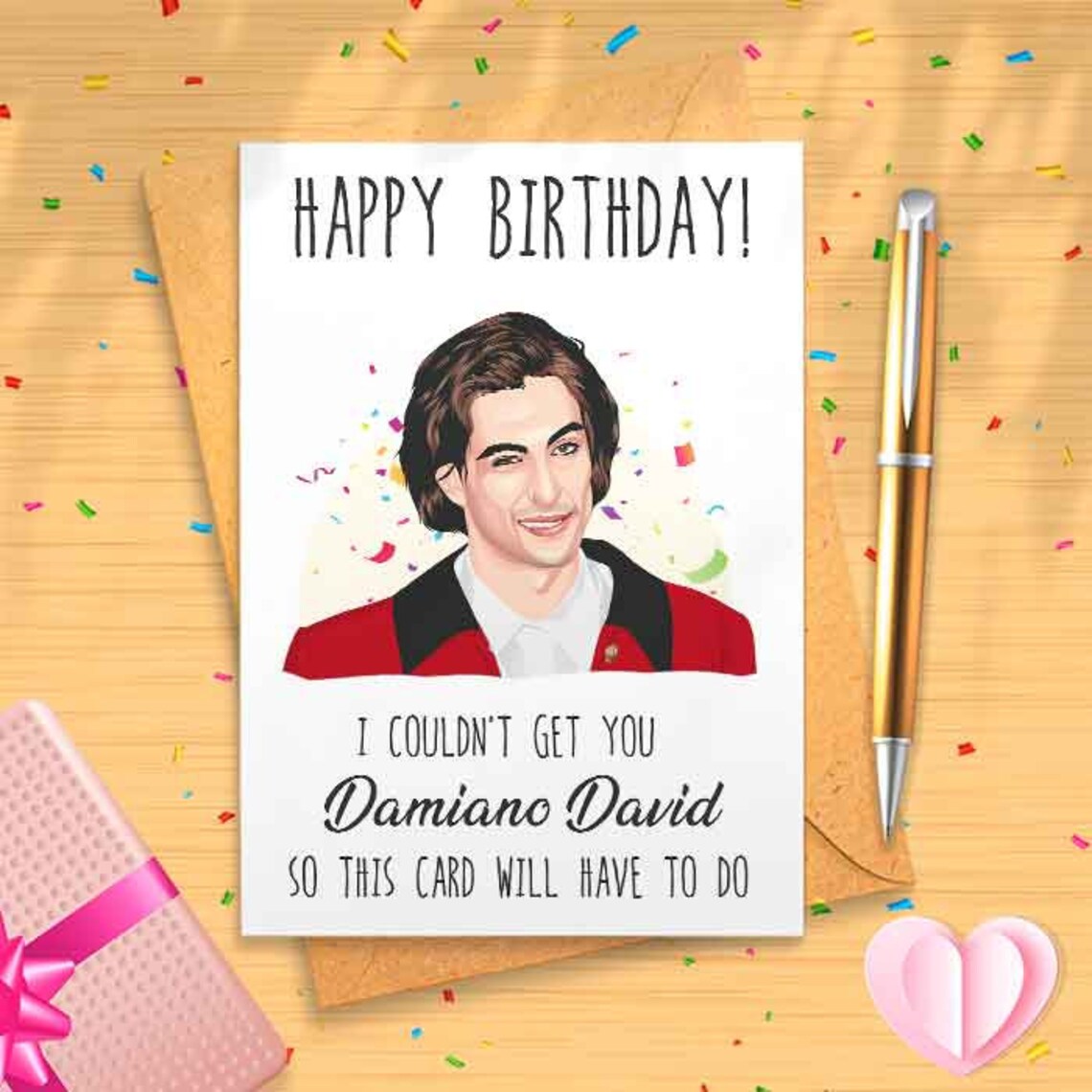 Damiano David Birthday Card Italy Eurovision 2021 Maneskin | Etsy