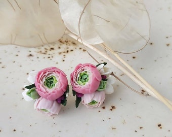 Weiduoli S925 Sterling Silver Vintage Engraving Peony Flower Ladies Earrings Ear Jewelry Weiduoli S925 Sterling Silver Vintage Engraving Peony Flower Ladies Earrings Ear Jewelry