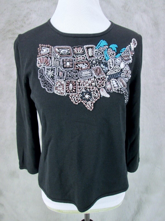 Michael Simon Sweater Size S Beaded United States 