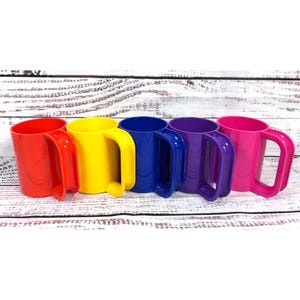 Vintage 80s Heller Massimo Vignelli Colorful MAX Mug Cup Lot Retro Mod MCM Pink