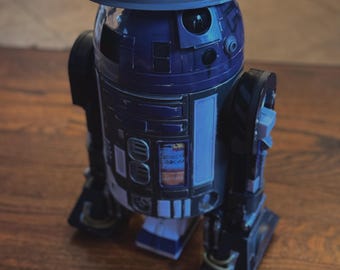 Bounty hunter droid hat - scraped up slate gray