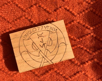 Gamorrean ale wooden paperweight/sign