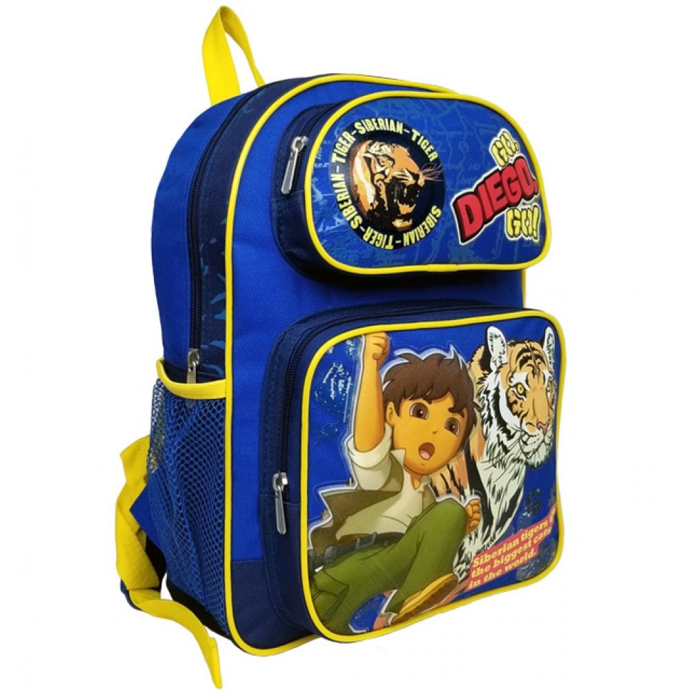 Personalization 14 Go Diego Go Blue Medium Backpack Etsy