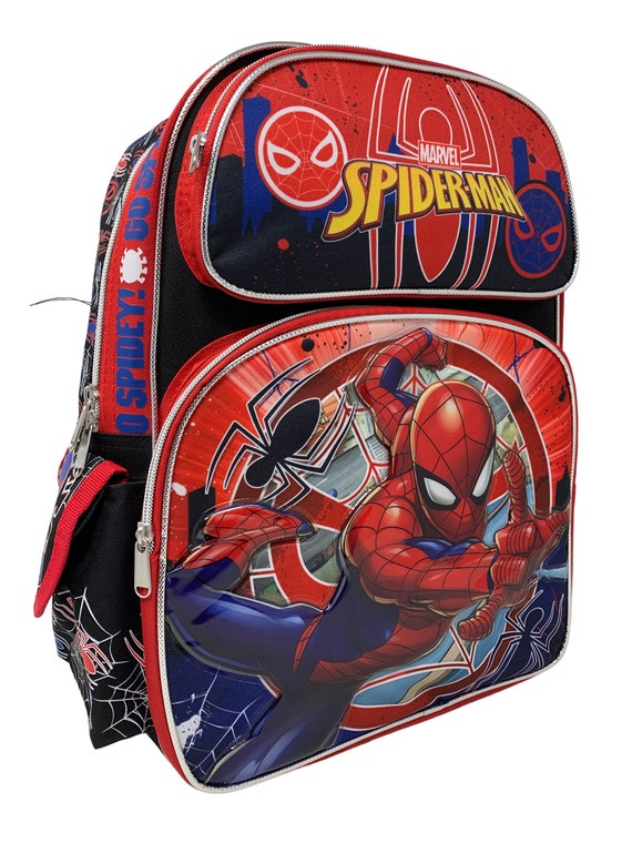 Personalization Marvel Spiderman 16 Boys Large School | Etsy