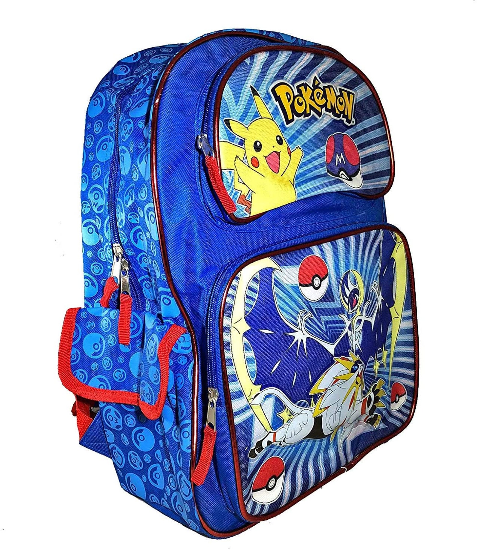 Personalization Backpack Pokemon MultiCharacter 16in School Etsy