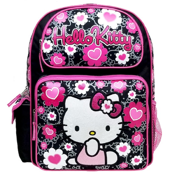 10/" Hello Kitty Floral Heart Pink Mini Backpack #84022