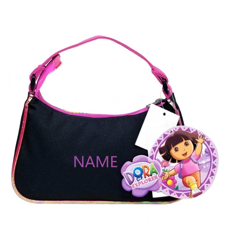 Personalization 8 Dora the Explorer I Love Music Hobo Handbag