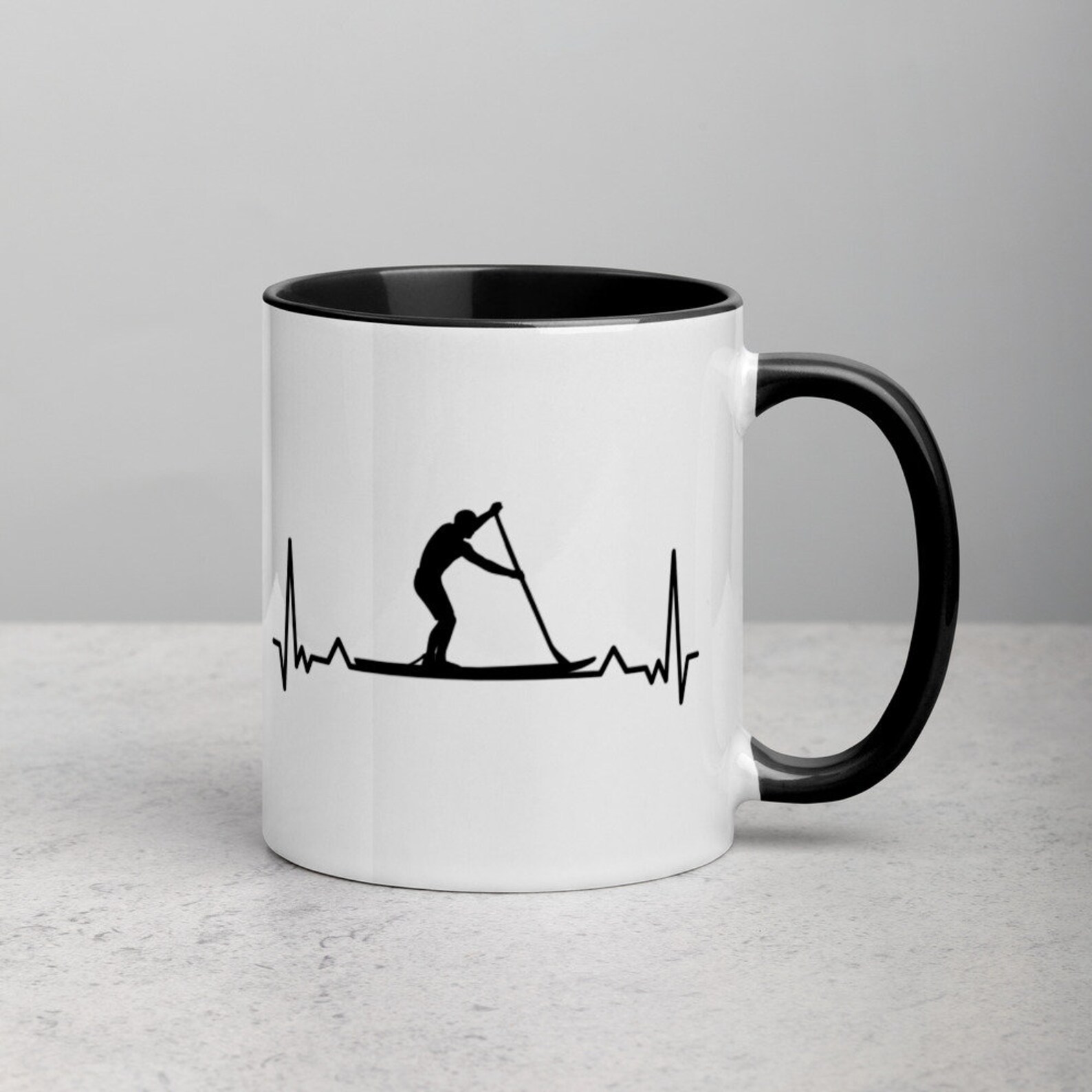 Paddleboarding Gift for Paddle Boarders Mug With Color Inside Etsy