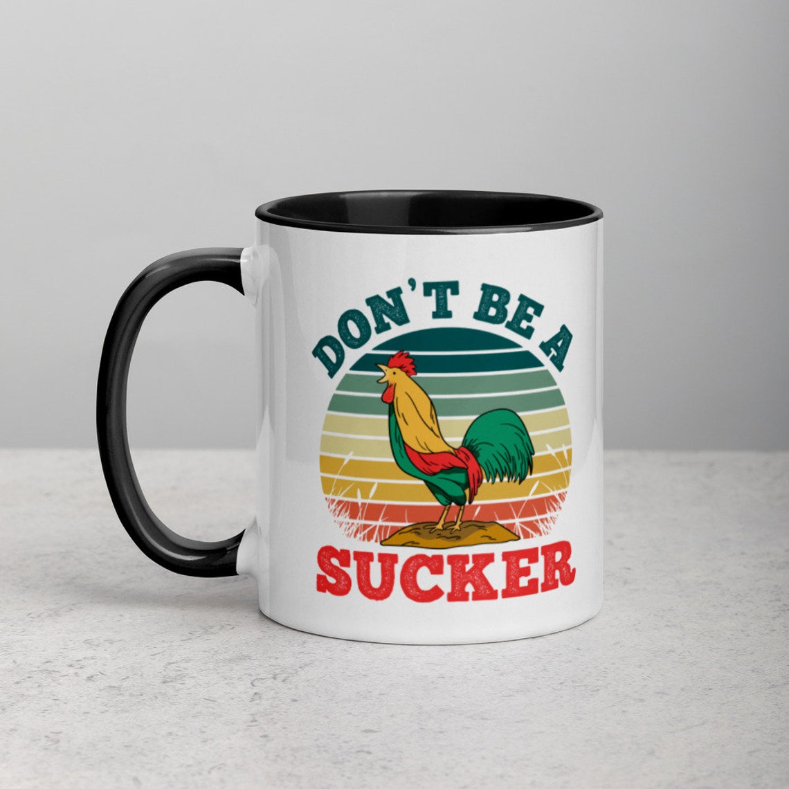 Dont Be A Cock Sucker Funny Rooster T Men Women Mug With Etsy
