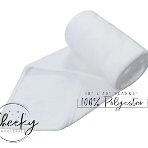 Sublimation Baby Blanket Wholesale Polyester Blanket 100% Polyester Fleece Plush Blanket 30x40 White Blanket Blank;  3 PIECE MINIMUM