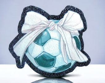 Coquette Soccer Hat Patch, Girly Soccer Patch, DTF Transfer or Sublimation Transfer Options