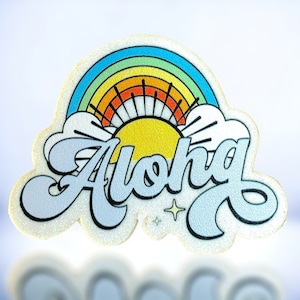 Aloha sommarhattmärke, strandhattmärke, DTF-överföring eller sublimeringsöverföringsalternativ