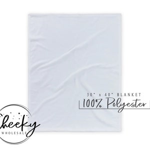 May include: A white, 30" x 40" blanket made of 100% polyester.