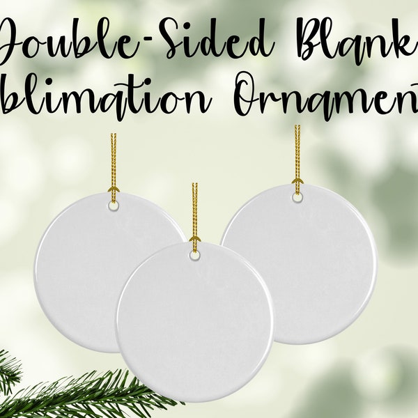 Ornament Sublimation Blanks Ceramic Christmas Ornament Blanks