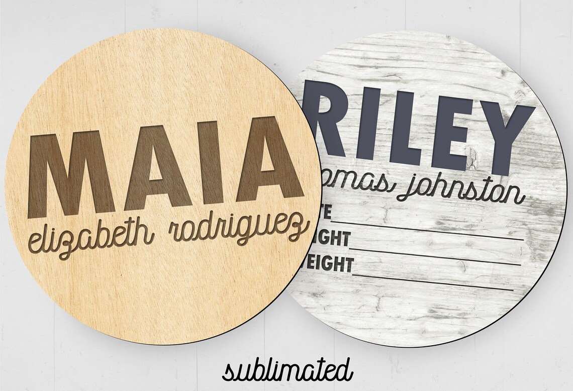 Sublimation Rounded Top Rectangular Sign Circle Sublimation Blanks Custom Sublimation Shapes Circle Signs Blank ...