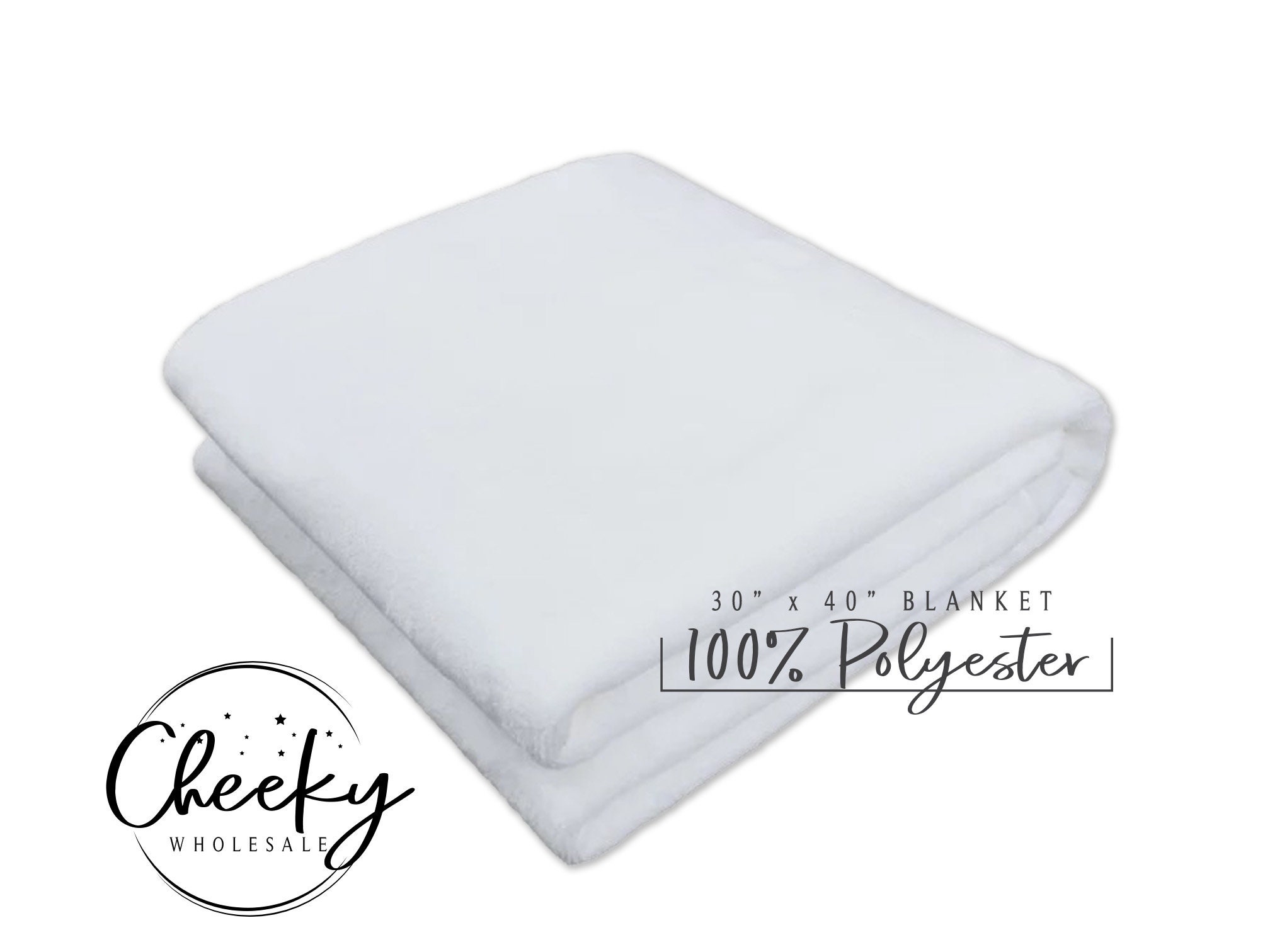 Mink Touch White Sublimation Baby Blanket - Fleece Blankets