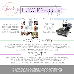 Custom Sublimation Transfers Prints Ready to Press Fast Shipping ...