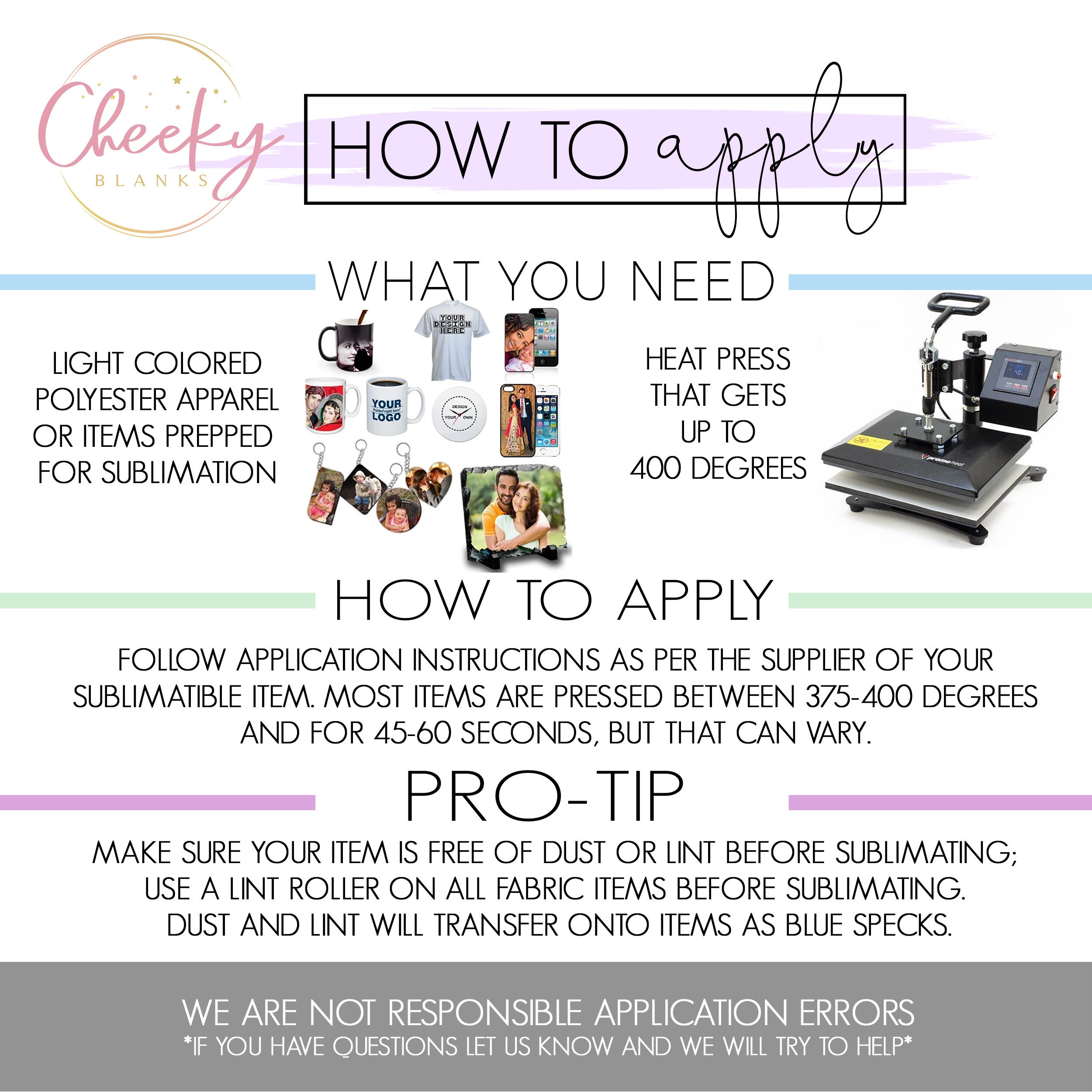 Custom Sublimation Transfers Prints Ready to Press Fast Shipping ...