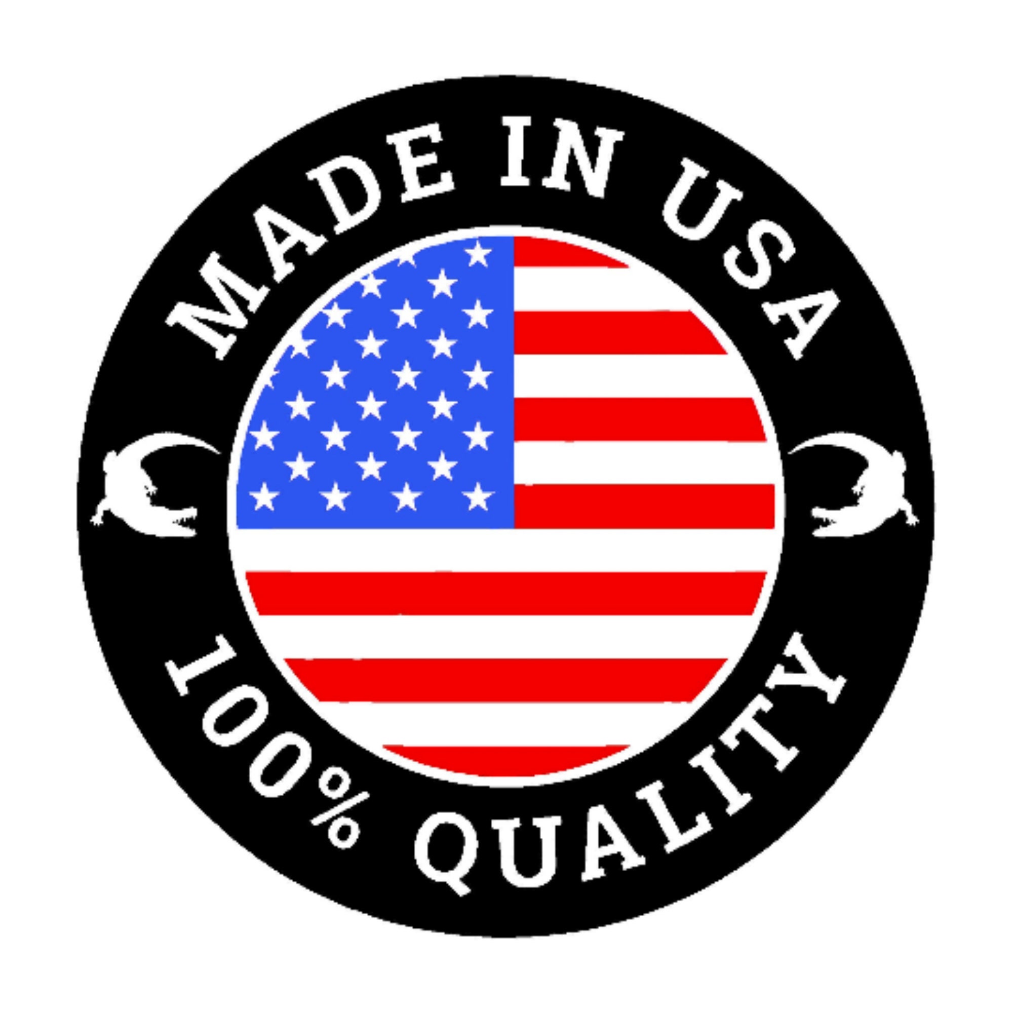 USA American Flag Embroidered Iron-On Patch - Patriotic, Yellow Border, Made In USA