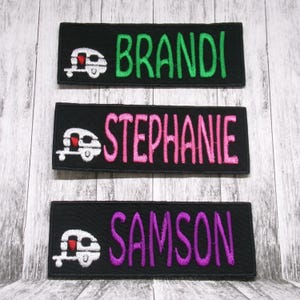 Custom Name Tag Patch/Sew-On Applique for Backpack & Clothing/Hat/Personalized Badge/Uniform/Work Name Patch/Embroidered ID Label