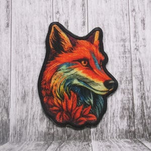 Coyote Patch Aufnäher für Jacke, Kleidung, Rucksack, Tragetasche, Weste, Jäger, Schlucht Geist, ungezähmtes Tier, Waldtiere, Überlebenskünstler